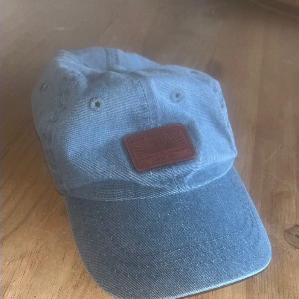 Adams Blue Denim Cap with Brown Patch Bird Rock Surf